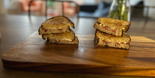 Air Fryer Brie & Cranberry Sandwiches