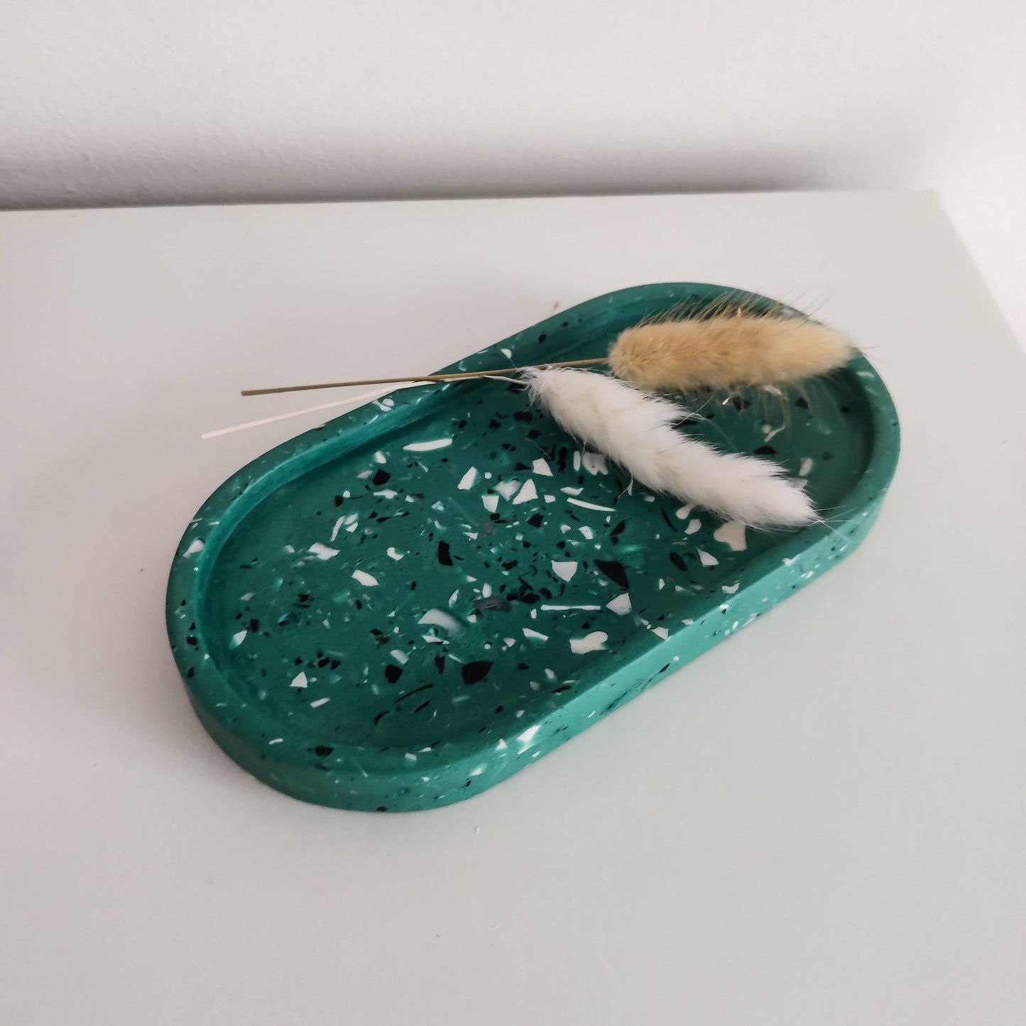 Emerald Green Terrazzo Trinket Tray